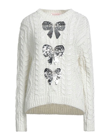 VALENTINO GARAVANI Jumper White 77% Other Fibres, 20% Mohair wool, 3% Metallic fiber