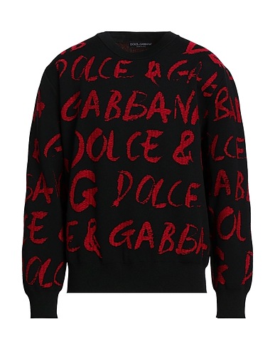 DOLCE&GABBANA KNITWEAR Black 75% Polyamide, 25% Virgin Wool