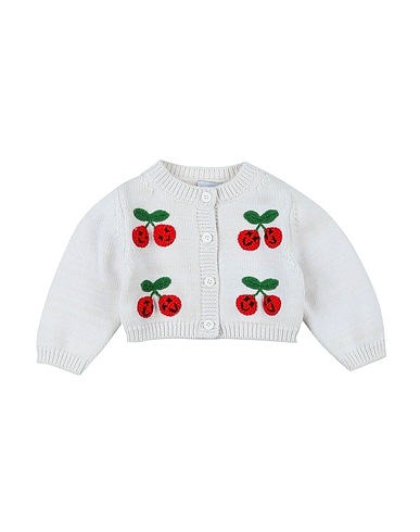 GCDS MINI Cardigan Bianco 100% Cotone
