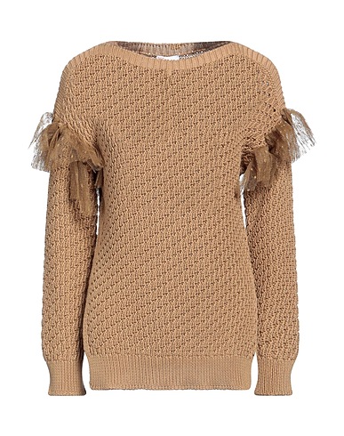 REDValentino Sweater Camel 100% Cotton, Polyester