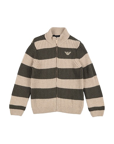 EMPORIO ARMANI Cardigan Verde militare 45% Viscosa, 25% Lana Vergine, 25% Poliammide, 5% Cachemire