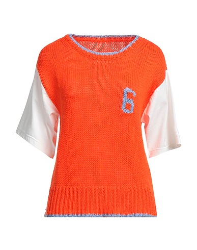 MM6 MAISON MARGIELA Jumper Orange 71% Cotton, 19% Other Fibres, 6% Acrylic, 4% Wool