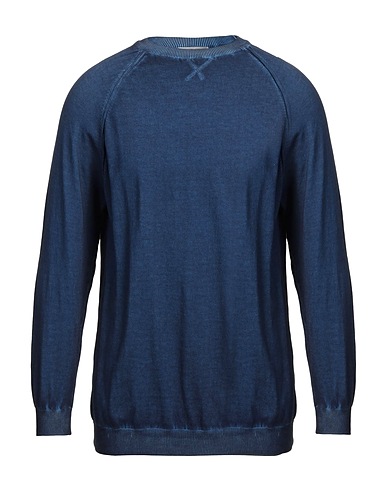 GREY DANIELE ALESSANDRINI Jumper Blue 100% Cotton