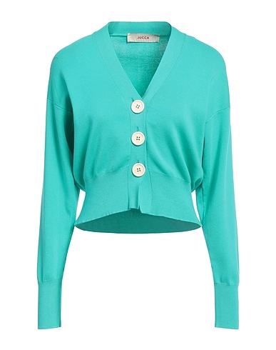 JUCCA Cardigan Turquoise 100% Cotton