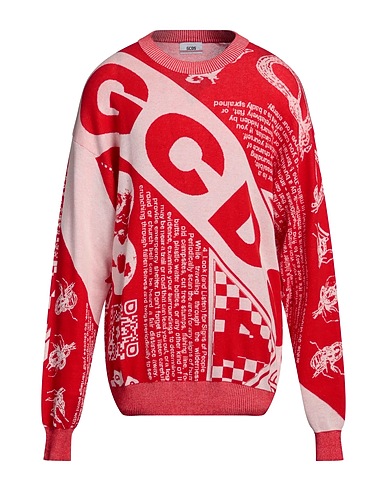 GCDS Jumper Red 100% Cotton