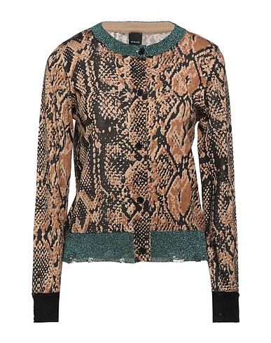 PINKO Cardigan Sand 80% Wool, 14% Metallic fiber, 3% Polyamide, 3% Mohair wool