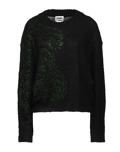 BIMBA Y LOLA Pullover Nero 45% Acrilico, 42% Lana mohair, 7% Lana, 6% Poliammide