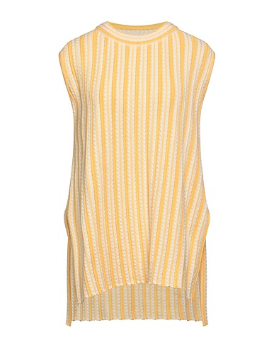 JIL SANDER Jumper Yellow 95% Cotton, 4% Polyamide, 1% Elastane