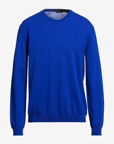 ZANONE Sweater Bright blue 100% Cotton