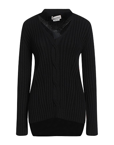 MCQUEEN Jumper Black 95% Wool, 5% Polyester