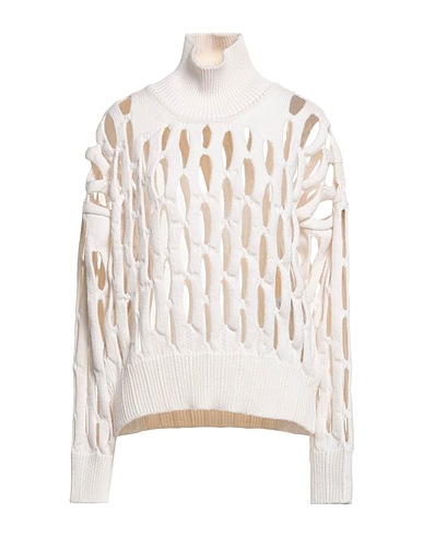 ALAÏA Turtleneck Ivory 100% Virgin Wool