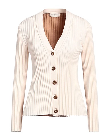 TORY BURCH Cardigan Beige 84% Merino Wool, 14% Polyamide, 2% Elastane
