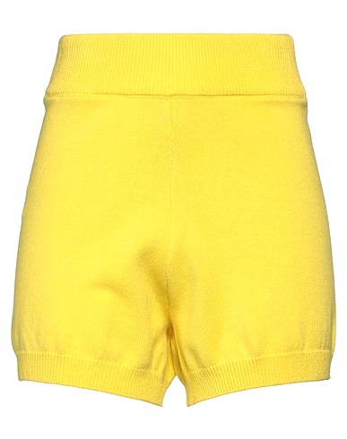 PINKO Shorts & Bermuda Yellow 95% Cotton, 5% Cashmere