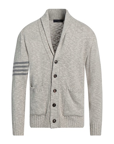 LARDINI 가디건 카키 100% 코튼