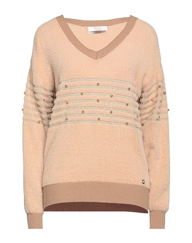 YES ZEE by ESSENZA Pullover Khaki 100% Polyamid, Acryl, Polyester, Metallisiertes Polyester