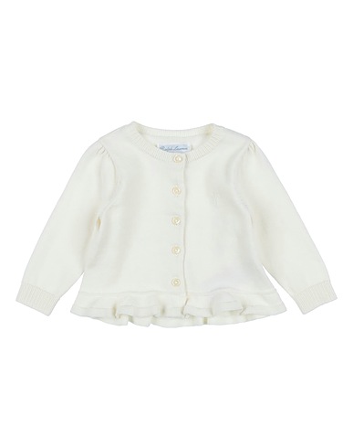 POLO RALPH LAUREN Cardigan Avorio 100% Cotone