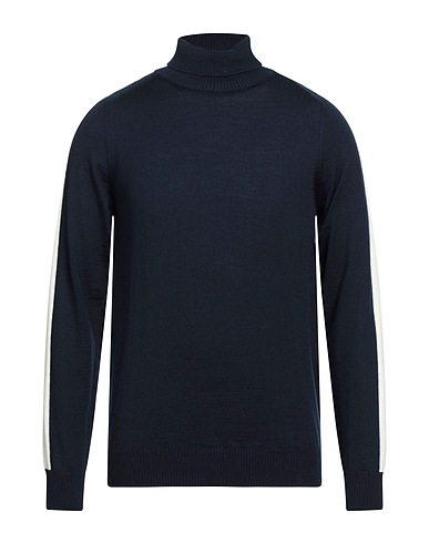 ANGELO NARDELLI Rollkragenpullover Blau 50% Merinowolle, 50% Acryl