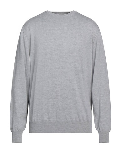 ANGELO NARDELLI Pullover Grigio chiaro 100% Lana Merino