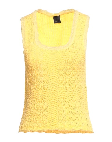 PINKO Shrug Yellow 58% Acrylic, 18% Viscose, 18% Wool, 3% Polyamide, 3% Mohair wool