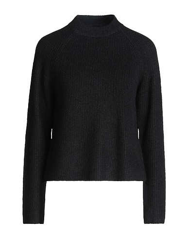 PIECES Jumper Black 50% Recycled polyester, 22% Acrylic, 21% Synthetic fibers, 4% Elastane, 3% Wool