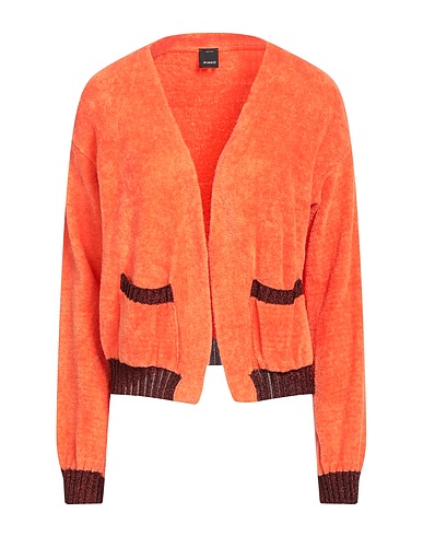 PINKO Cardigan Orange 70% Cotton, 30% Polyamide, Viscose, Metallic fiber