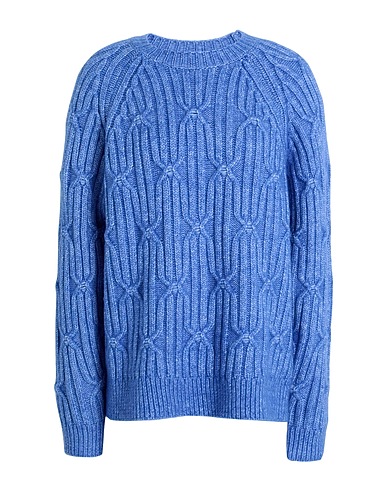 TOPSHOP Sweater Blue 67% Polyester, 17% Acrylic, 11% Nylon, 5% Wool