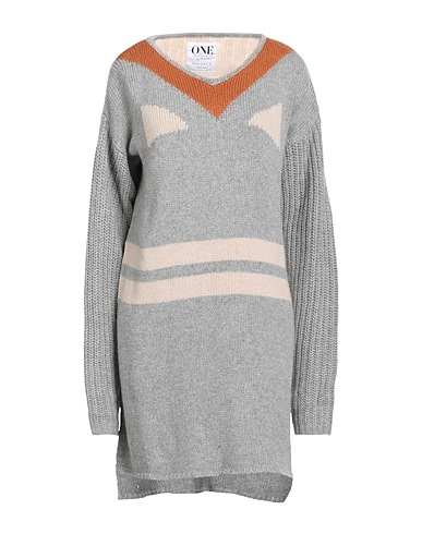 ONE TEASPOON Jumper Light grey 38% Polyester, 35% Acrylic, 27% Wool