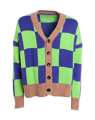 LC23 Cardigan CHECKERED CARDIGAN
 Green 38% Acrylic, 32% Polyamide, 30% Mohair wool