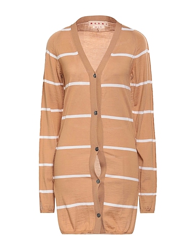 MARNI Cardigan Camel 100% Virgin Wool