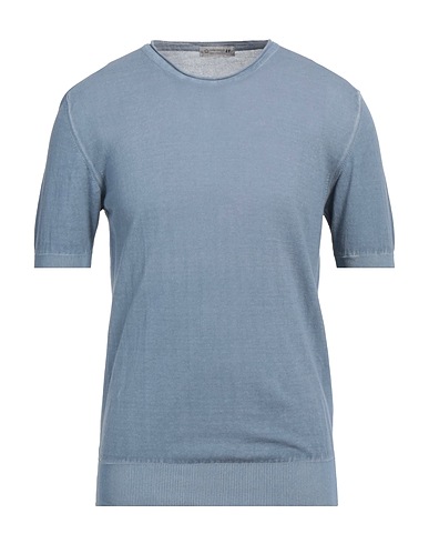 DANIELE ALESSANDRINI HOMME Jumper Pastel blue 100% Cotton