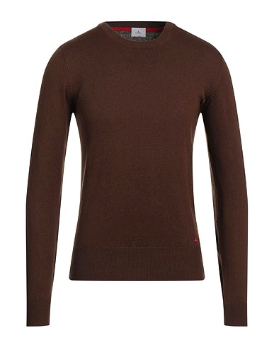 PEUTEREY Jumper Brown 90% Cotton, 10% Wool
