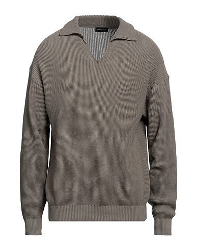 ROBERTO COLLINA Jumper Khaki 100% Cotton
