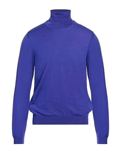 BOSS Rollkragenpullover Königsblau 100% Schurwolle