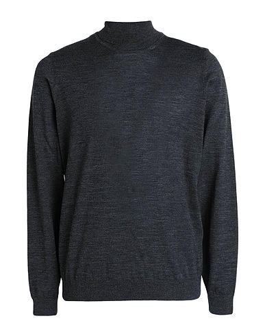 BOSS Polo neck Charcoal 100% Virgin Wool