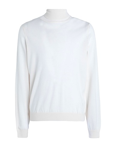BOSS Polo neck Ivory 100% Virgin Wool