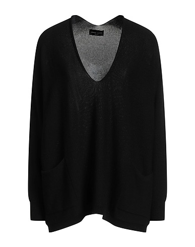 ROBERTO COLLINA Sweater NERO 90% Viscose, 10% Polyester