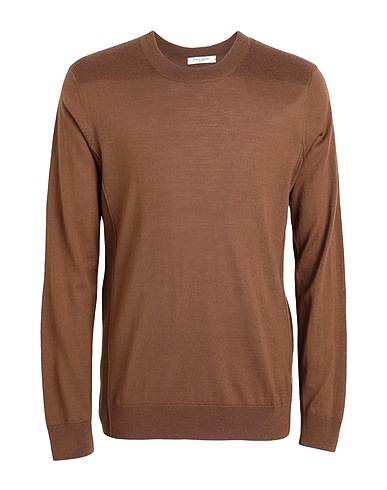 PAOLO PECORA Jumper Brown 100% Wool