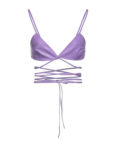 DROMe Top Viola 100% Pelle di agnello