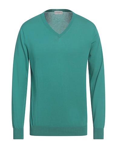 BALLANTYNE Jumper Emerald green 100% Cotton