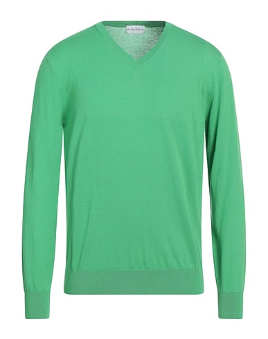 BALLANTYNE Jumper Green 100% Cotton