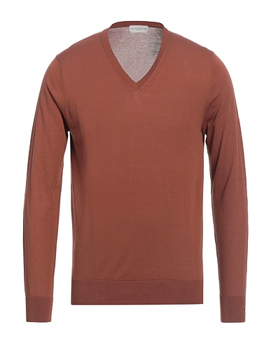 BALLANTYNE Jumper Brown 100% Cotton