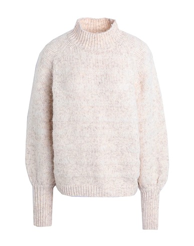 ONLY Polo neck Beige 45% Recycled polyester, 37% Polyester, 14% Acrylic, 4% Wool