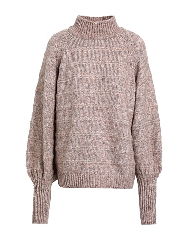 ONLY Polo neck Light brown 45% Recycled polyester, 37% Polyester, 14% Acrylic, 4% Wool