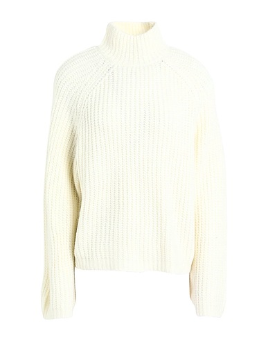 PIECES Polo neck Ivory 63% Acrylic, 21% Recycled polyester, 16% Nylon