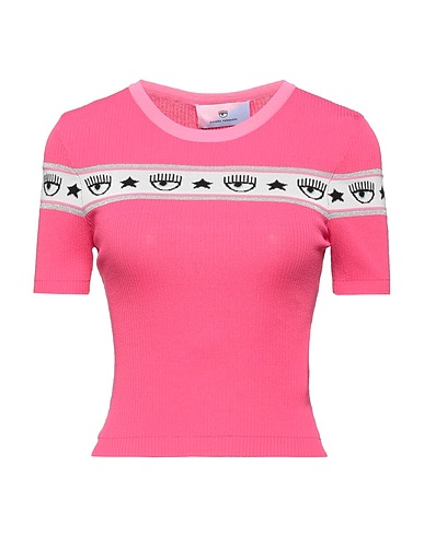 CHIARA FERRAGNI Jumper Fuchsia 65% Viscose, 35% Polyester, Cotton, Metallic fiber
