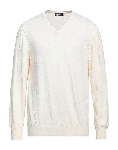 DRUMOHR Pullover Elfenbein 55% Wolle, 30% Kaschmir, 15% Seide