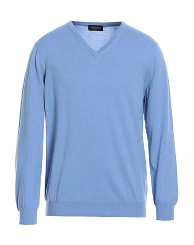 DRUMOHR Pullover Hellblau 55% Wolle, 30% Kaschmir, 15% Seide