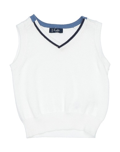 IL GUFO Maglia Gilet Bianco 100% Cotone