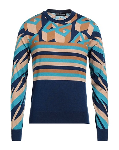 DOLCE&GABBANA Cashmere jumper Midnight blue 65% Cashmere, 25% Silk, 10% Virgin Wool