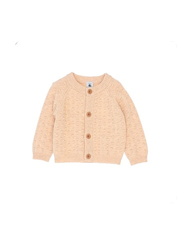 PETIT BATEAU Strickjacke Beige 80% Wolle, 20% Polyamid